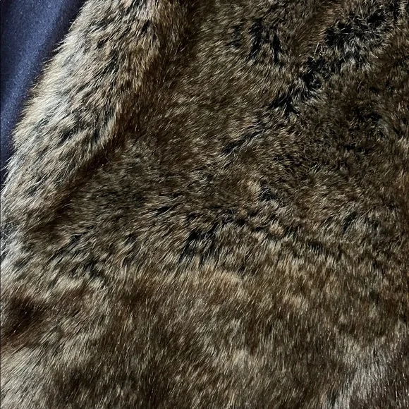Elevenses Anthropologie Faux Fur and Navy Vest L - Picture 6 of 6